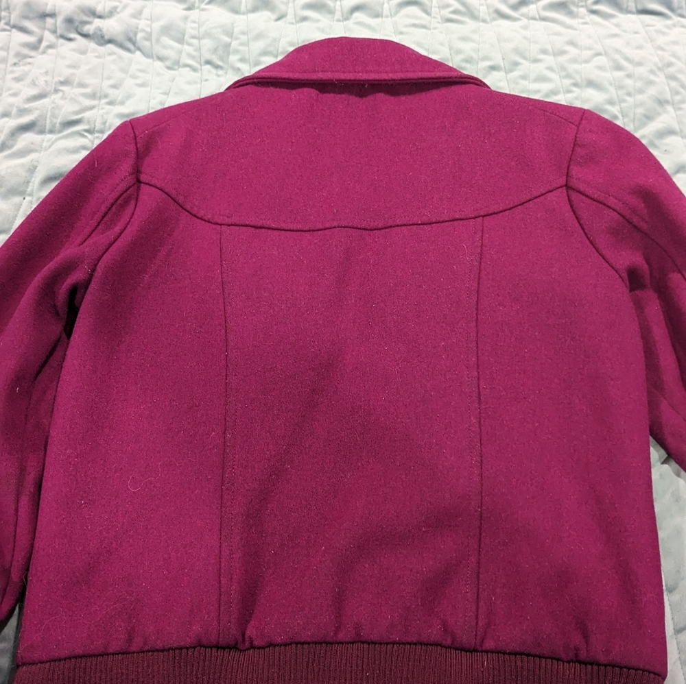 Steve Madden ruffle pea coat - Picture 3 of 4